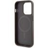 Guess GUHMP15LP4RPSW iPhone 15 Pro 6.1 brązowy/brown hardcase 4G Printed Stripes MagSafe